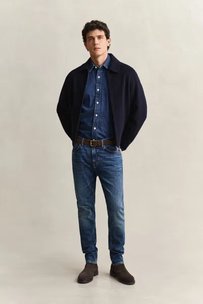 Gant Slim Fit Jeans In Blue