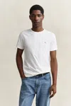 Gant Original Regular Shield T Shirt White In White