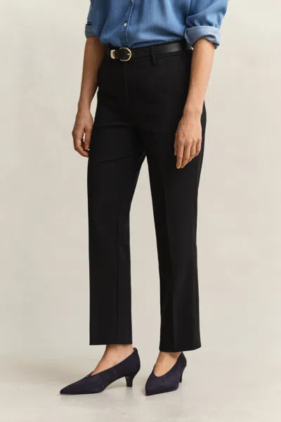 Gant Slim Fit Slacks In Black