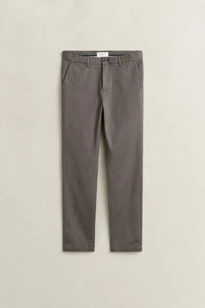 Gant Slim Fit Smart Chinos In Brown