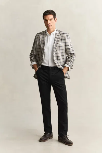 Gant Slim Smart Chinos In Black