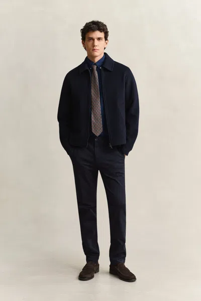 Gant Slim Smart Chinos In Blue