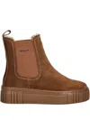 Gant Snowmont Platform Pull-tab Chelsea Boots In Brown