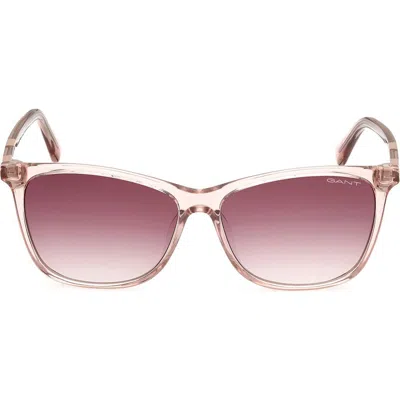 Gant Square Sunglasses In Pink