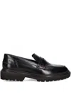 Gant Stitched Penny-strap Loafers In Black