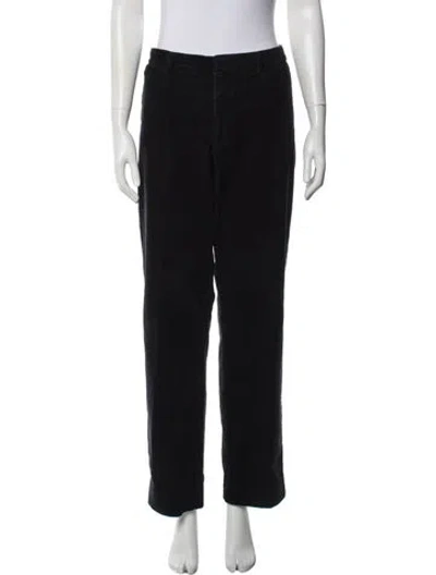 Pre-owned Gant Straight Leg Pants In Black