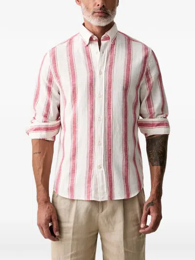 Gant Striped Button-down Shirt In Black