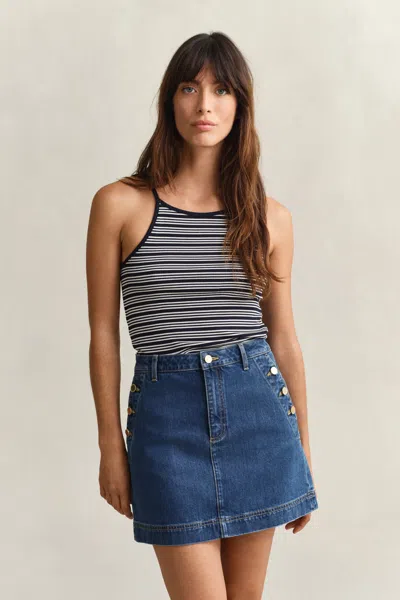 Gant Striped Halterneck Tank Top In Multi