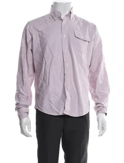 Pre-owned Gant Striped Long Sleeve Dress Shirt In Multicolor