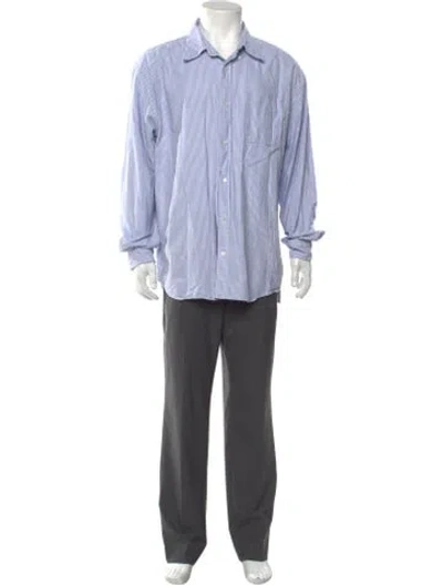 Pre-owned Gant Striped Long Sleeve Dress Shirt In Multicolor