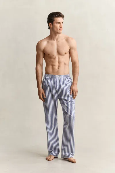Gant Striped Pajama Pants In Blue