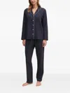 Gant Striped Piped Pyjamas In Blue