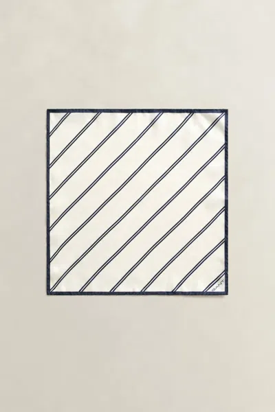 Gant Striped Pocket Square In Multi