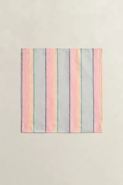Gant Striped Pocket Square In Multi