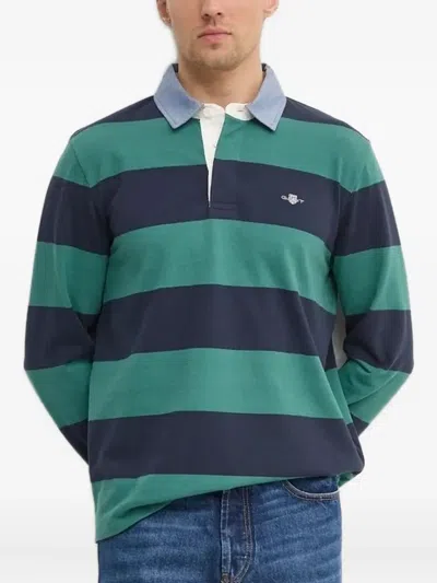 Gant Striped Polo Shirt In Multi
