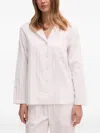 Gant Striped Pyjama Set In Pink