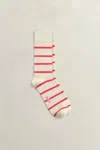 Gant Striped Rib Socks In Multi