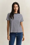 Gant Striped Shield T-shirt In Multi