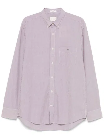 Gant Striped Shirt In Red