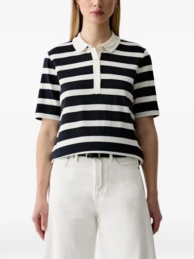 Gant Striped Short-sleeve Polo Shirt In Multi