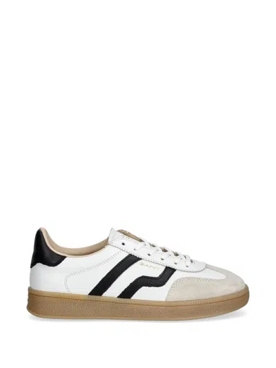 Gant Striped Sneakers In White