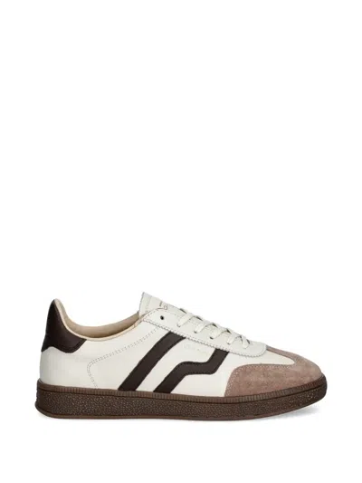 Gant Striped Suede Sneakers In Neutral