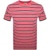 Gant Striped T Shirt Watermelon Pink