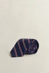 Gant Striped Tie In Blue