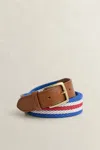 Gant Striped Webbing Belt In Multi