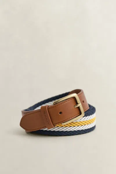 Gant Striped Webbing Belt In Multi