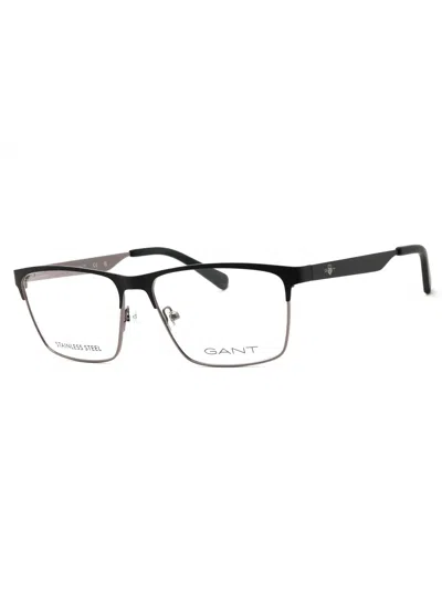 Gant Stylish Rectangular Eyeglasses For Men In Black