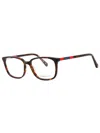 Gant Stylish Rectangular Men's Eyeglasses In Red