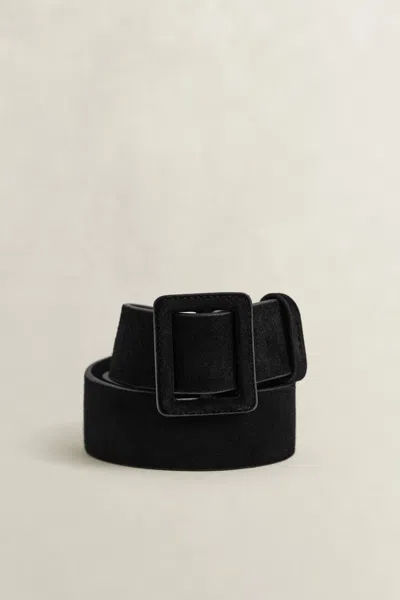 Gant Suede Belt In Green