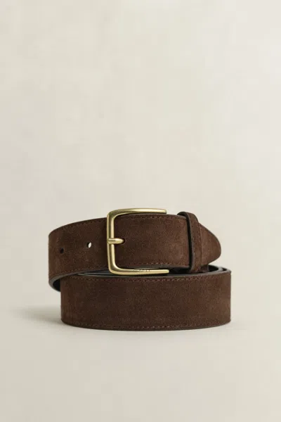 Gant Suede Belt In Brown