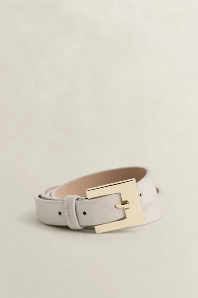 Gant Suede Belt In Neutral