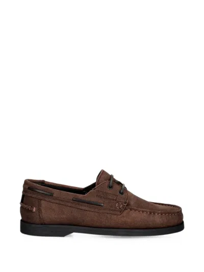 Gant Suede Boat Shoes In Brown