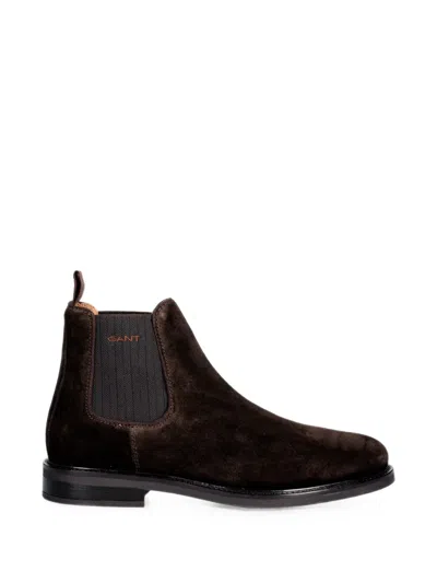Gant Suede Chelsea Boots In Brown