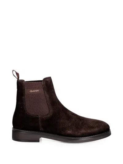 Gant Suede Chelsea Boots In Brown