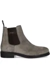 Gant Suede Chelsea Boots In Gray