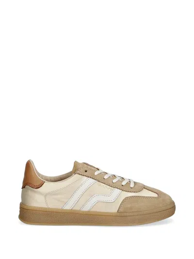 Gant Suede Panel Sneakers In Neutral