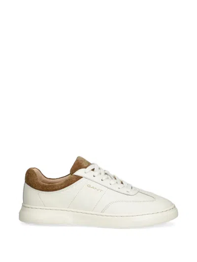 Gant Suede-trim Sneakers In White