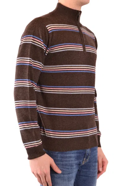 Gant Sweaters Brown In Green
