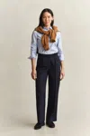 Gant Tailored Wool Pants In Blue