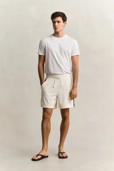 Gant Terry Cloth Shorts In Neutral