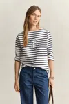 Gant Three-quarter Sleeve T-shirt In Multi