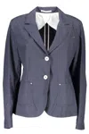 Gant Timeless Blue Cotton Jacket With Classic Appeal In Blue