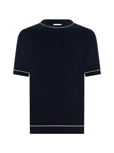 Gant Tipped Short-sleeve T-shirt In Black