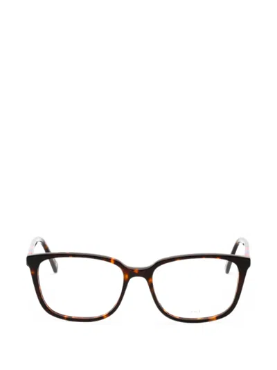 Gant Tortoiseshell-effect Rectangle-frame Glasses In Brown