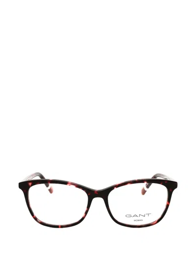 Gant Tortoiseshell-effect Rectangle-frame Glasses In Brown