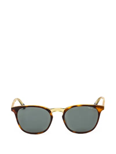 Gant Tortoiseshell-effect Square-frame Sunglasses In Multi